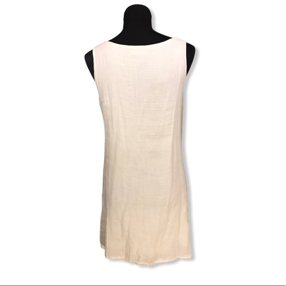 Tulle Anthropologie Crepe Mini Dress Cream Ecru S - Picture 4 of 11